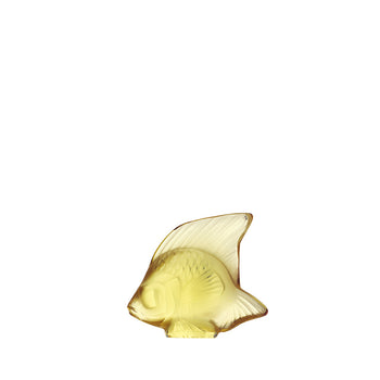 Lalique Sculpture - Fish - Gold
